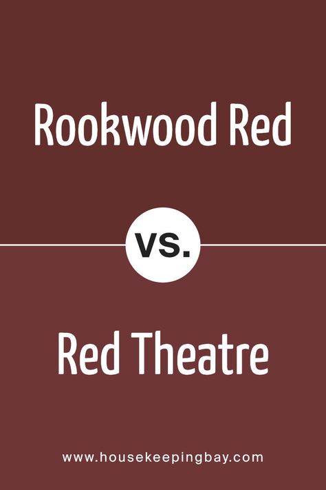 Rookwood Red SW 2802 by Sherwin Williams vs Red Theatre SW 7584 by Sherwin Williams Red Wood Trim Wall Colors, Rockwood Red Sherwin Williams, Sherwin Williams Burgundy, Wood Trim Walls, Sherwin Williams Coordinating Colors, Red Paint Colors, Trim Colors, Sherwin Williams Paint Colors, Cozy Spaces