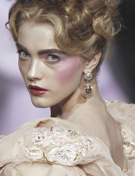 Vlada Roslyakova, Avant Garde Makeup, Christian Dior Haute Couture, Dior Haute Couture, Editorial Makeup, John Galliano, Artistry Makeup, Aesthetic Makeup, Marie Antoinette