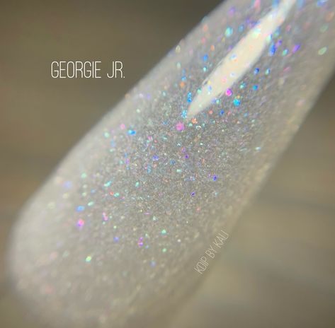 Rock him as a topper or go on for a full coverage with Georgie Jr! This pretty micro pearly shimmer is to die for 🤤 Available on KDipbyKAli.etsy.com Summer Dip Powder, Summer Dip, Acrylic Nail Powder, Nail Dip Powder, Nail Dip, Nail Powder, Glitter Dipped, Rainbow Glitter, Artist Gifts