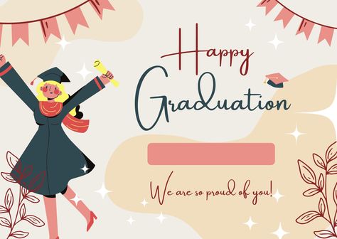 Congratulation Card, Microsoft Word 2010, Graduation Crafts, Graduation Greetings, Happy Graduation, Flower Crochet, Graduation Card, Happy We, Paper Material