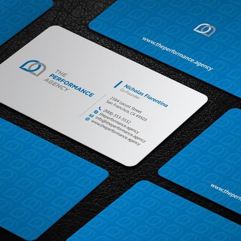 Design a business card for The Performance Agency Business card contest winning#design#business#team Tech Business Card, Agency Business Cards, Company Business Cards, Tech Business, Business Team, Flower Symbol, Tech Branding, Contest Winning, Custom Business Cards