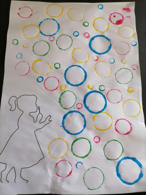 Circle Art And Craft For Preschool, Circle Shape Activities For Toddlers, Circle Activities For Preschool, Circles Art, Bathroom Remodeling Ideas, Circle Crafts, Sunday School Crafts For Kids, Bathroom Remodel Ideas, Fine Motor Skills Activities