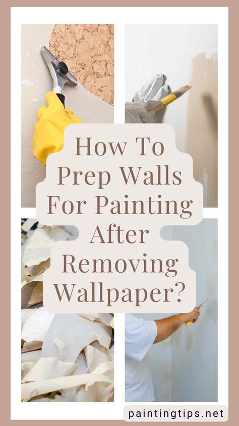 "While transitioning from wallpaper to paint can be challenging, it's a one-time effort that makes future color changes during wall painting easier. Nevertheless, proper preparation after wallpaper removal and initial painting is essential." Old Wallpaper Removal, Painting After Removing Wallpaper, Diy Wallpaper Remover, How To Remove Wallpaper Border, How To Paint Over Wallpaper, Prep Walls For Painting, Wallpaper Removal Tips, Prepping Walls For Painting, Remove Wallpaper Glue