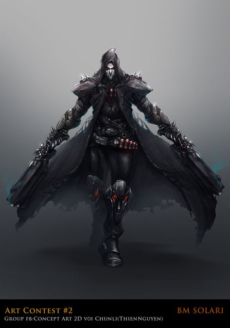 Reaper by bmsolari Reaper Overwatch, Overwatch Reaper, Overwatch Wallpapers, Overwatch Comic, Heroes Of The Storm, Overwatch Fan Art, Overwatch 2, Blizzard Entertainment, Video Game Art