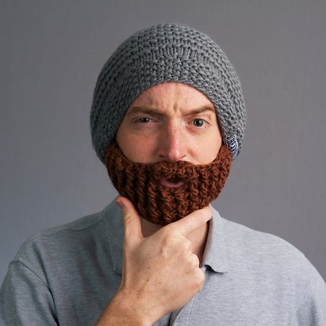 Beard Hat Original Gray | Beardo® Winter Gadgets, Beard Beanie, Brown Beard, Beard Hat, Boyfriend Diy, Grey Beanie, Christmas Gifts For Boyfriend, North Texas, Gifts For Your Boyfriend