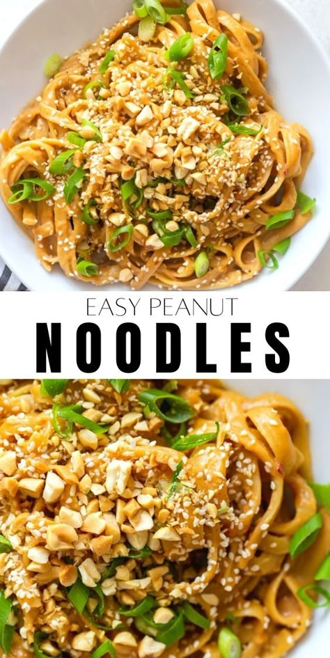 Best Spaghetti Recipe, Delicious Spaghetti, Thai Peanut Sauce, Asian Noodle Recipes, Best Spaghetti, Noodle Recipes Easy, Recipes Asian, Peanut Noodles, Thai Peanut