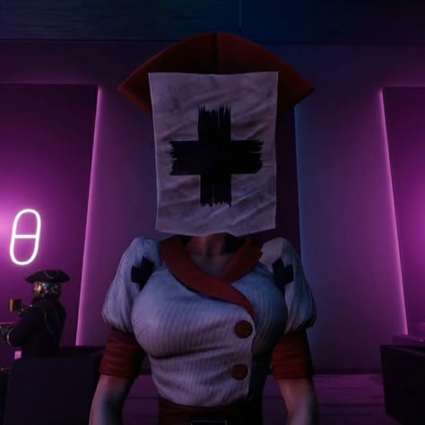 Nurse Pfp Aesthetic, Dark Deception Pfp, Reaper Nurse Dark Deception, Dark Deception Nurse, Dark Desepcion, Deception Aesthetic, Nurse Ann, Dark Deception, Reception Games