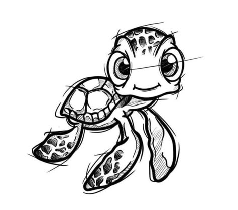 Disney Tattoo Drawings Sketch, Disney Tattoo Stencil Outline, Disney Tattoo Sketches, Turtle Tattoo Cartoon, Disney Tattoos Black And White, Disney Character Tattoos Ideas, Disney Patchwork Tattoo, Disney Tattoo Stencils, Disney Tattoo Drawings