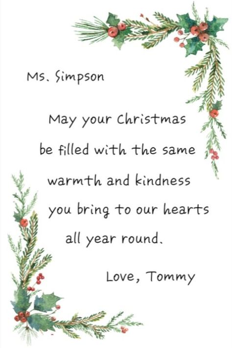 christmas wishes for teachers Best Wishes For Teacher, Christmas Wishes For Teacher, Wishes For Teachers, Christmas Card For Teacher, Wishes For Teacher, Seed Cards, Christmas Card Writing, Chrismas Cards, Christmas In England