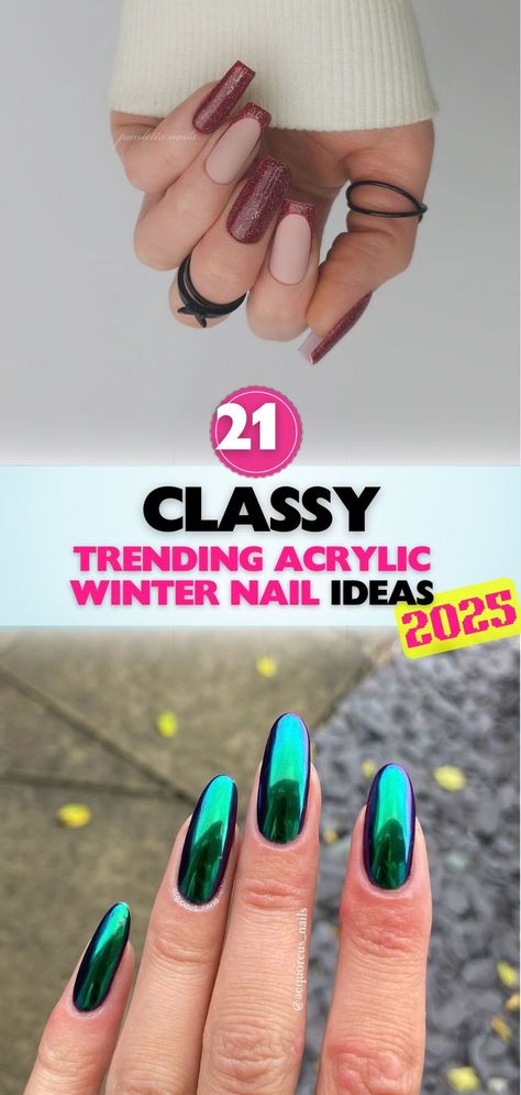 Unleash your creativity with trendy acrylic nail designs that perfectly capture the magic and charm of winter. Acrylic Nails Winter, Winter Nail Ideas, Nail Design Inspiration, Brighter Days, Spring Nail Designs, Nails Winter, Winter Nail Designs, Winter Nail, Spring Nail