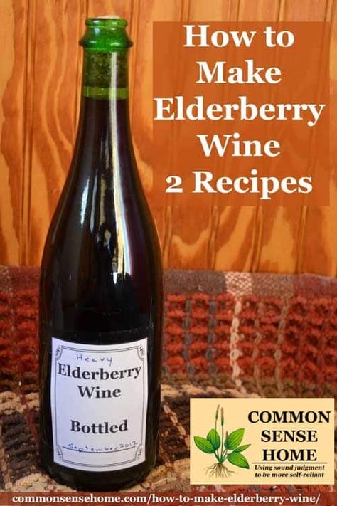 Two recipes for old fashioned elderberry wine, plus tips for finding elderberries in the wild, and cleaning and processing the elderberries with less mess. Elderberry Wine, Natural Yeast, Wine Yeast, Wine Recipe, Pinot Noir Wine, Wine Vineyards, Italy Wine, Fruit Wine, Wine Club