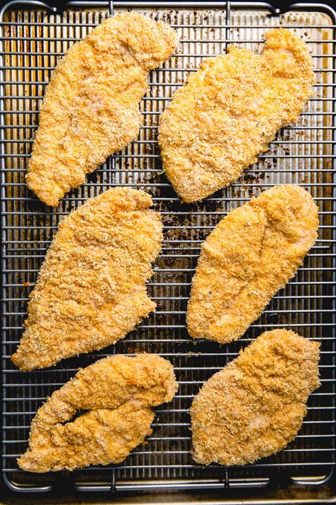 Oven Baked Chicken Cutlets, Buttermilk Oven Fried Chicken, Easy Lemon Chicken Recipe, Baked Chicken Cutlets, Buttermilk Chicken Tenders, Oven Roasted Butternut Squash, Fried Chicken Breast Recipe, Farro Salad Recipes, Fried Chicken Cutlets