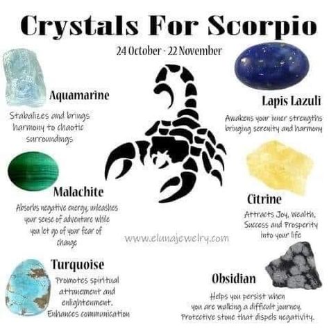 Scorpio Zodiac Crystals, Scorpio Stones And Crystals, Crystal For Scorpio, Stones For Scorpio, Scorpio Witch, Crystals For Scorpio, Scorpio Crystals, Zodiac Crystals, Crystal Healing Chart