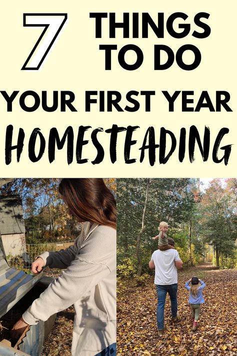 starting a homestead from scratch | starting a homestead | homesteading for beginners | homesteading | homestead | first year homesteading | starting a homestead with raw land | building a homestead | beginning a homestead | new homestead | first year homestead goals | what to do your first-year homesteading | how to succeed in homesteading | how to set up your homestead for success | chicken coops | garden | backyard garden | compost pile | fruit tree | identify trees | homestead planning | permaculture | regenerative agriculture | family farm | family land | buying land | buying raw land | buying land to homestead | homesteading for beginners Backyard Homesteading For Beginners, Homestead 101, Beginner Homesteading, Land Buying, Identify Trees, Building A Homestead, Mini Farming, Home Farming, Start A Homestead