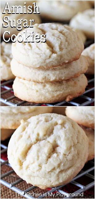 Amish Baking, Drop Sugar Cookie Recipe, Amish Cookies, Vanilla Cookie Recipe, Amish Sugar Cookies, Drop Sugar Cookies, Amazing Cookie Recipes, Soft Sugar Cookie Recipe, Drop Cookie