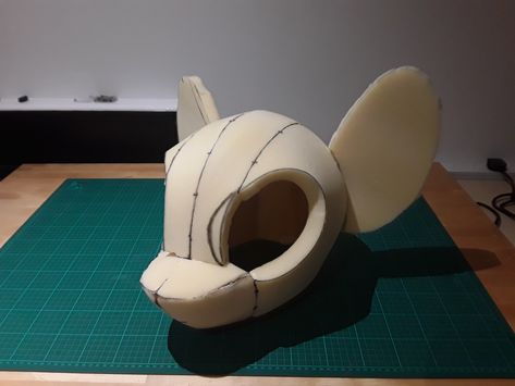 Fursuit Head Base Pattern, Fursuit Head Base Template, Fursuit Foam Base, How To Make Fursuit, Pony Fursuit, Fursuit Template, My Little Pony Template, Fursuit Head Pattern, Fursuit Reference Sheet