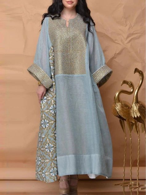 Maxi Dress Outfit, Dress Muslim, Muslim Outfits, Women's Robe, Women Long Sleeve Dress, Sleeves Clothing, Abayas Fashion, Loose Dress, Sleeves (women)