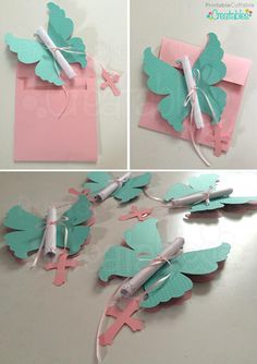 Diy Butterfly Invitations, Craft Butterflies, Butterfly Invitation, Butterfly Invitations, Butterfly Birthday Party, Diy Butterfly, Invitation Party, Butterfly Baby Shower, Butterfly Party