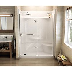 Shower Stalls & Shower Kits | The Home Depot Canada One Piece Shower Stall, Walk In Shower Kits, Corner Shower Stalls, Shower Stall Kits, One Piece Shower, Shower Wall Kits, Neo Angle Shower, Shower Stalls, Sophisticated Bathroom