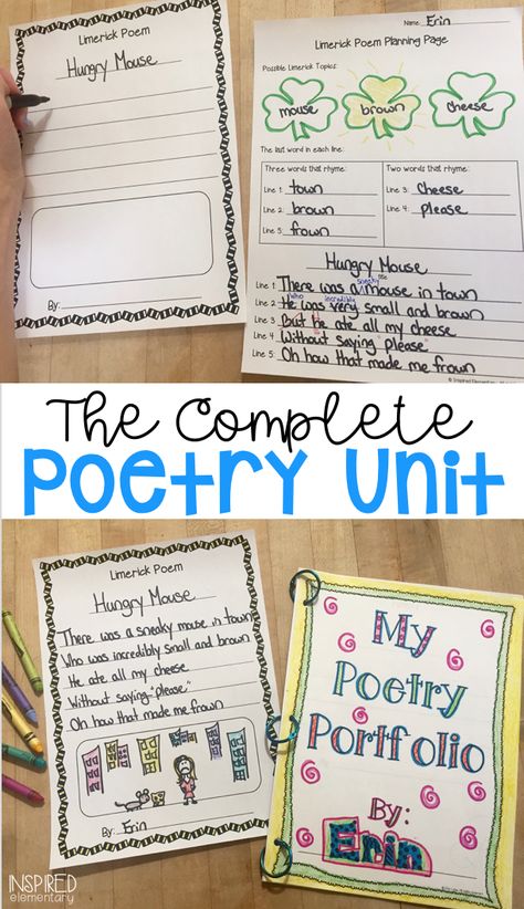 Poem Examples, Second Grade Writing, Poetry Activities, Poetry Unit, 2nd Grade Writing, Ela Writing, Writing Curriculum, First Year Teaching, Teaching Poetry