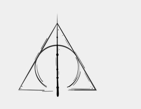 Deathly Hallows Harry Potter, Fine Line Deathly Hallows Tattoo, Deathly Hallows Tattoo Design, Harry Potter Deathly Hallows Tattoo, Deathly Hallows Art, Harry Potter Deathly Hallows Symbol, Deathly Hollows, Cute Sister Tattoos, Unique Hand Tattoos