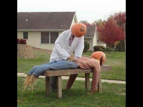 Halloween Halloween Chiropractic, Chiropractic Halloween, Halloween Parade Float, Holiday Office Decor, Chiro Office, Scarecrow Ideas, Chiropractic Quotes, Pumpkin Heads, Massage Quotes