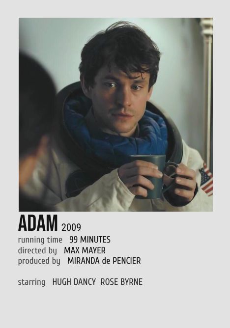 Hugh Dancy, Rose Byrne Adam 2009 Movie, Adam 2009, Adams Movie, Rose Byrne, Polaroid Poster, Hugh Dancy, Film