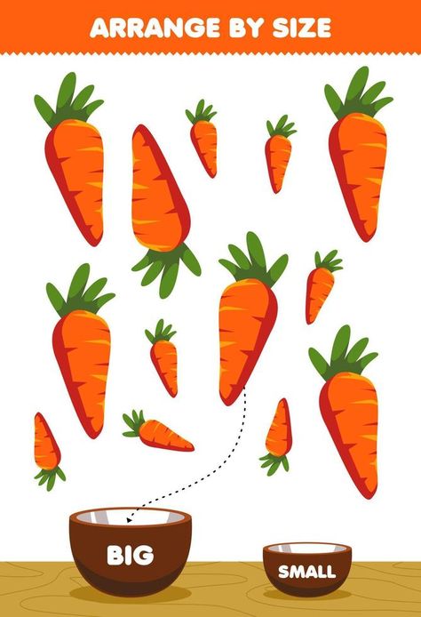 Healthy Food Activities For Preschool, Color Activities For Toddlers, Vegetable Cartoon, Preschool Tracing, Kids Worksheets Preschool, Montessori Toddler Activities, Preschool Activities Toddler, Game For Children, Baby Learning Activities