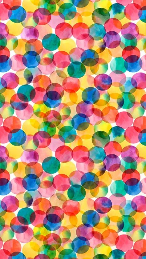 Colorful Polka Dot Background, Multicolour Background, Polka Dot Wallpaper, Polka Dot Art, Abstract Canvas Art Acrylics, Deco Pastel, Confetti Background, Circle Background, Polka Dots Wallpaper