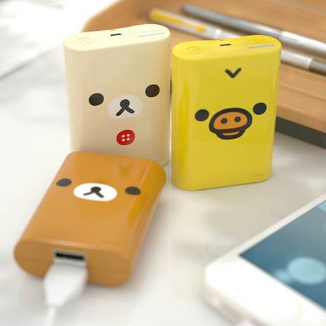 Kawaii charger packs Powerbank Aesthetic, Cute Powerbank, Charger Art, Squishies Diy, Kawaii School Supplies, Super Kawaii, Cute School Supplies, Kawaii Room, Kawaii Shop