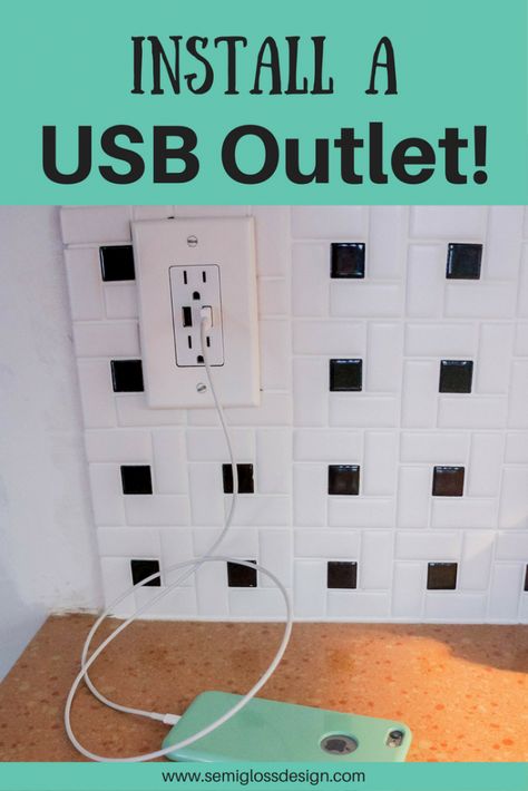 Outlet Kitchen, Home Improvement Loans, Usb Outlet, Small Budget, Room Remodeling, Decorating On A Budget, Retro Decor, Home Maintenance, Remodeling Projects