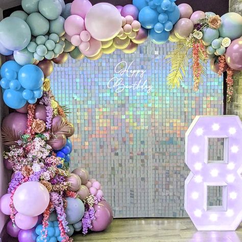 Iridescent Sweet 16, Prom Committee, Iridescent Party, Sequin Backdrop, Prom Theme, Y2k Party, Panel Wall, Glitter Background, Colorful Party