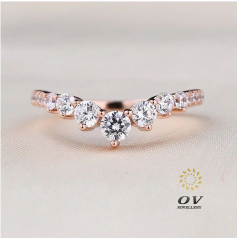 🐕 Big deals! V Shaped Band, 1.8mm Moissanite Wedding Band For Women, V Shape Ring, Chevron Band, Curved Wedding Band, Solid 14K Gold Ring, V Wedding Band only at $192.24 Hurry. #VShapedRing #ChevronDiamondBand #WeddingBandWomen #MicroPaveRing #DiamondGoldRing #DaintyDiamondRing #ChevronRing #14kGoldRingWoman #DiamondWeddingBand #StackingRing Gold Curved Wedding Band, Gold Chic, Couples Ring, Stacked Wedding Bands, Simple Rings, Cvd Diamond, Diamond Collection, Curved Wedding Band, Gold Halo