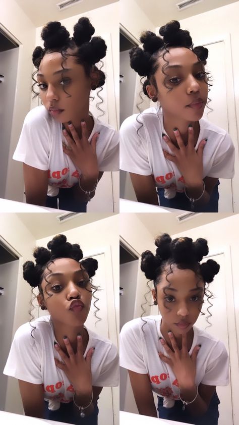 Bantu Knots Black Women, Fairy Bantu Knots, Crazy Black Hairstyles, Asian Inspired Clothing, Bantu Knots With Bangs, Bantu Knots With Locs, Curly Bantu Knots, Braided Bantu Knots Hairstyles, Jumbo Bantu Knots