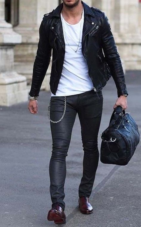 Mens Bag, Guy Style, Vans Converse, Male Style, Hipster Man, Mens Fashion Photography, High Street Fashion, Smart Outfit, Leather Jacket Outfits