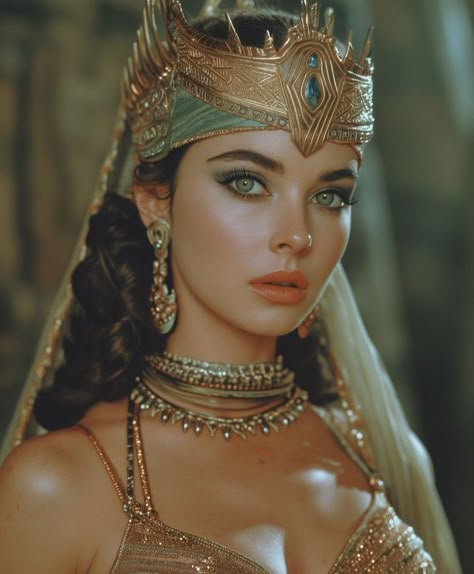 Egypt Makeup, Percy Jackson Fanfic, Egyptian Princess, Our Father Who Art In Heaven, Girl Face Drawing, Ancient Dress, Classic Hollywood Glamour, Best Bride, Princess Aesthetic