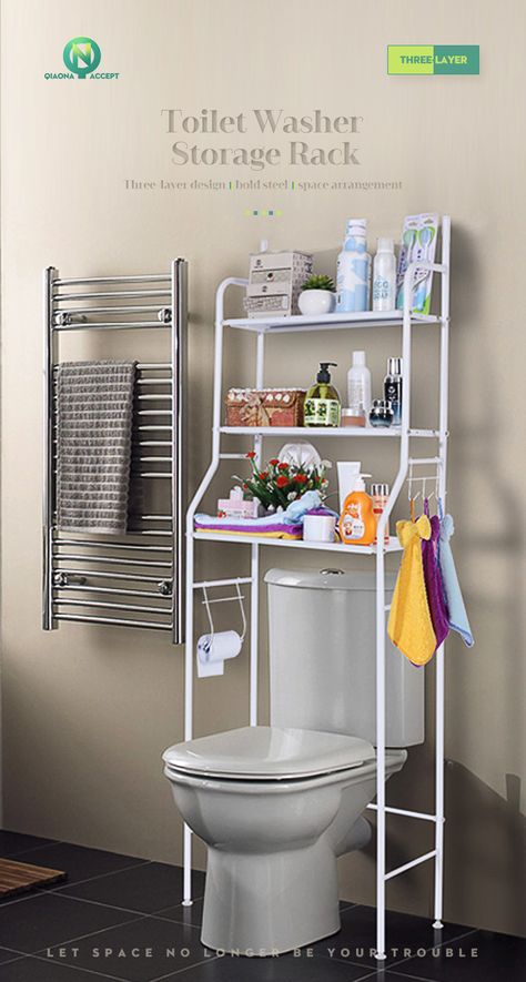 New 3 Layer Bathroom Rack Washing Machine Holder Shelf Storage Bathroom Cabinet Tower Shelf Bathroom Over The Toilet Rack - Buy 3-tier Closestool Rack Stand Storage Shelf Rack,Bathroom Shelf Rack,Over The Toilet Storage Rack Unit Product on Alibaba.com Over The Toilet Rack, Bathroom Space Saver, Portable Closet, Shower Organization, Kitchens And Bedrooms, Toilet Storage, Shower Shelves, Bathroom Rack, Space Saver