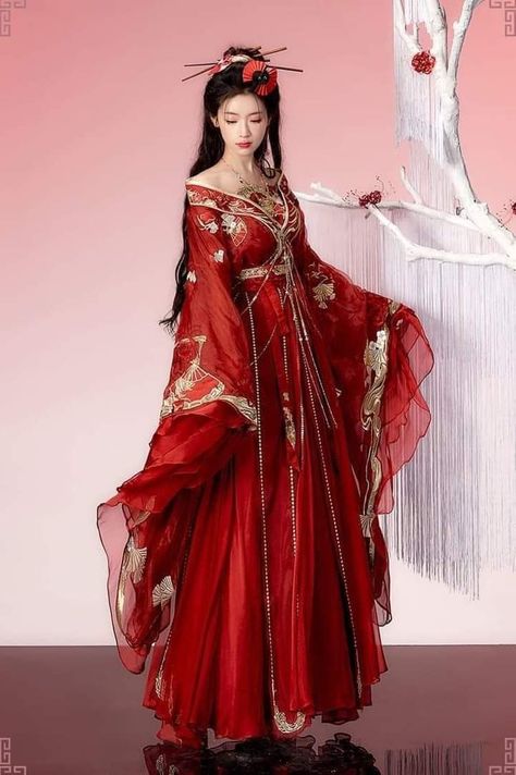 Chinese Dress Modern Style, Traditional Chinese Clothing Female, Chinese Dress Modern, Modern Chinese Dress, Empress Dress, Chinese Gown, Chinese Wedding Dress Traditional, Chinese New Year Outfit, Traditional Asian Clothing