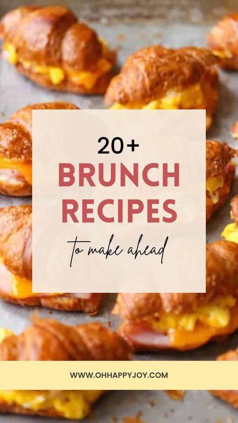 Breakfast foods that your crowd can't get enough of! Whether you have a brunch party or inviting people over for breakfast, these breakfast ideas will be crowd pleasers! From casseroles to yogurt parfais and low carb brunch menus, get recipe ideas! Premade Brunch Ideas, Brunch Group Ideas, Easy Lunch Brunch Ideas, Best Brunch Ideas For A Crowd, Easy Cheap Brunch Ideas, Non Egg Brunch Ideas, Brunch Lunch Menu Ideas, Large Brunch Ideas, Lite Brunch Ideas