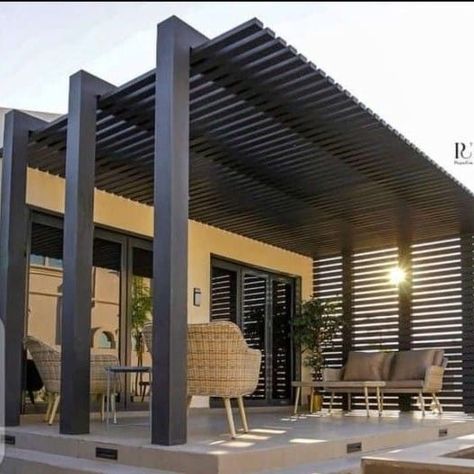 Rooftop Patio Design, Easy Patio, Modern Patio Design, Outdoor Covered Patio, Terrace Garden Design, Rooftop Terrace Design, Modern Pergola, Rooftop Patio, 아파트 인테리어