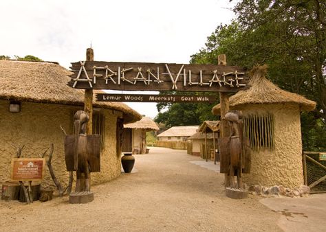 Planet Zoo African Theme, African Themed Party, Mexican Restaurant Decor, African Village, Zoo Architecture, Tiny House Village, African House, Mud House, Entrance Gates Design