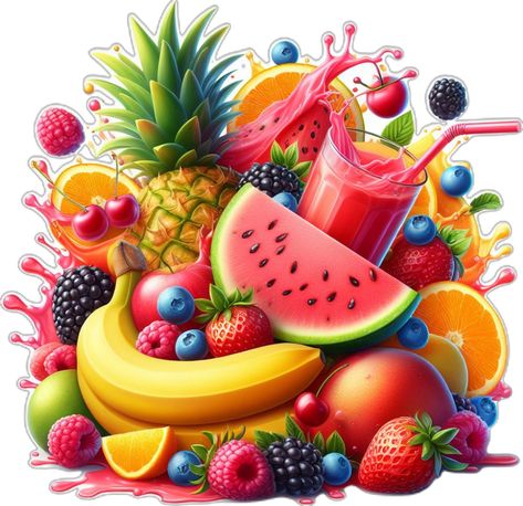 Download Free Vector: High-Quality Splash of Juice with Fruits - vectorartworld.com Color Splash Art, Mixed Fruit Juice, Juice Logo, Fruit Splash, Fruit Hearts, Illustration Colorful, Dream Big Work Hard, Husband Birthday Card, Fruit Wallpaper