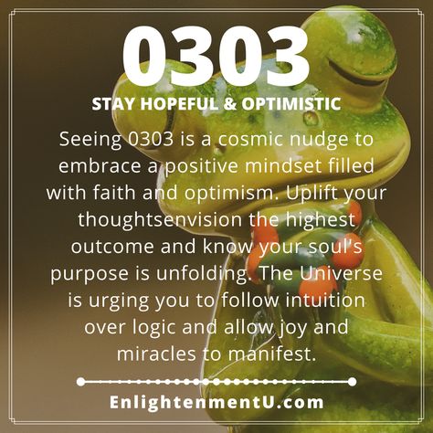 Seeing 0303 is a cosmic nudge to embrace a positive mindset filled with faith and optimism. Uplift your thoughts envision the highest outcome and know your soul's purpose is unfolding. The Universe is urging you to follow intuition over logic and allow joy and miracles to manifest. 0303 Angel Number Meaning, 0303 Angel Number, Angels Numbers, Angle Numbers, God Grace, Powerful Messages, Magic Number, Magic Lamp, Wiccan Witch