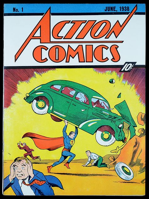 Gorgeous first copy of Superman comic is now posted online.  Check it out! #comicbooks #americana Comic Superman, First Superman, Superman Dc Comics, Superman Comic Books, Don Corleone, Lana Lang, Action Comics 1, Action Comics, Superman Comic