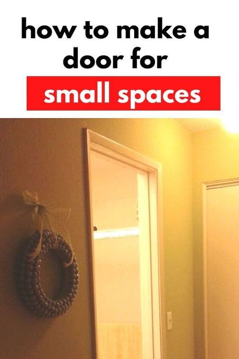 Sliding Door Ideas For Small Spaces, Small Bathroom Sliding Door Ideas, Compact Door Ideas, Door Options For Small Spaces, Small Doors For Small Spaces, Door Alternatives Diy, Bathroom Sliding Door Ideas, Door For Small Space, Candle Headboard