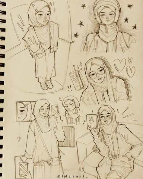 Cute Mini Sketches, Practice Sketches, Art Diary Inspiration, Drawing Clothes Outfits Sketch, Crush Art, Sketchbook Sketches, Best Friend Drawings, Doodle Books, Pencil Sketch Images