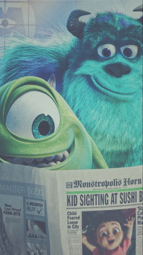 Monster Company Wallpaper, Salivan Monster Factory Wallpaper, Salivan Monster Factory, Boo And Sully Wallpaper, Monsters Inc Aesthetic, Boo Y Sullivan, Monster Inc Wallpaper, Buu Monster Inc, Reasons To Stay Alive