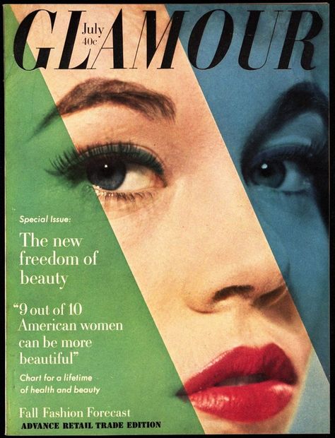 Vintage Glamour Magazine Covers - Glamour Glamour Magazine Cover, Magazine Cover Ideas, Magazine Wall, Magazine Collage, Fashion Magazine Cover, Glamour Magazine, Portfolio Inspiration, Vogue Covers, Celebrity Design