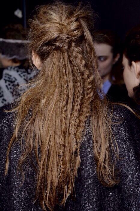 NOT THE NORM Beowulf Aesthetic, Octavia Blake, Messy Braids, Bohemian Hairstyles, Hair 2018, Fish Tail Braid, Critical Role, Hair Envy, Skyrim