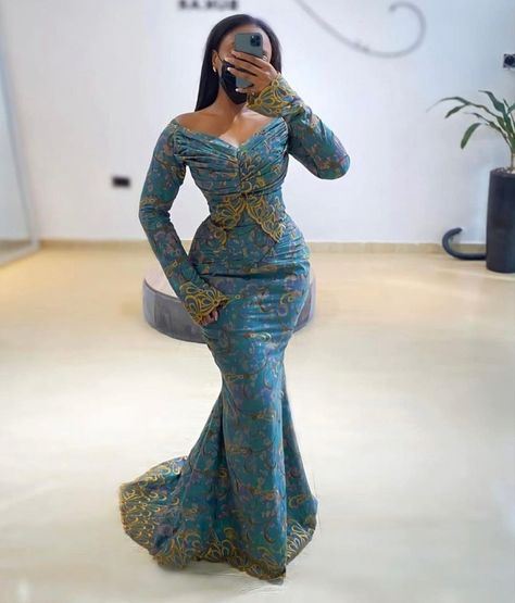 Tailor Dress, Nigerian Dress Styles, Nigerian Dress, African Party Dresses, Nigerian Lace Styles Dress, Native Wears, African Lace Styles, African Prom Dresses, African Print Dress Ankara